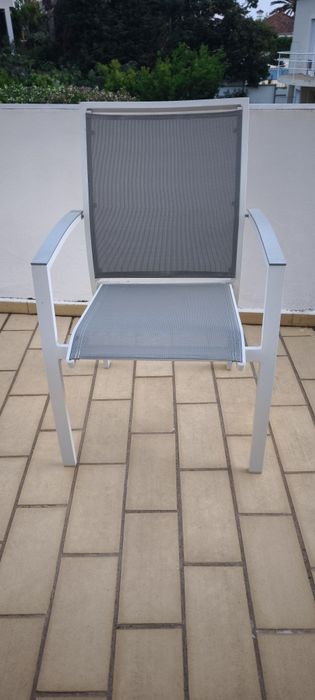 3 Cadeiras de Jardim / Terraço em Alumínio - Modernas e Resistentes