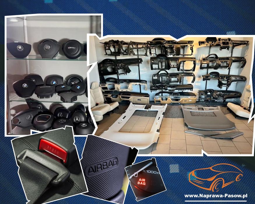 Naprawa pasów regeneracja airbagów airbag poduszek powietrznych