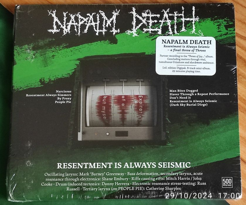Napalm Death - Resentment Is Always Seismic...CD