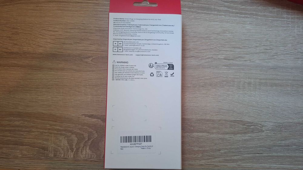 Transnovo Stacja ładująca do Nintendo Switch 2