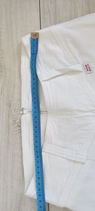 Białe spodnie elastyczne Miss Sixty