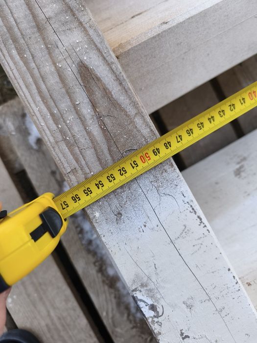 Solidne schody drewniane budowlane / drabina z krokwi – 4m – Pancerne!