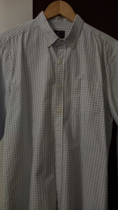 Camisa da MO xadrez azul nova