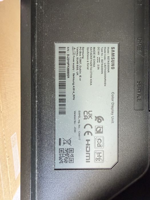 Monitor Odyssey G3 LS27AG300NRXEN 27 144hz