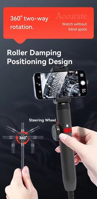 Поворотный эндоскоп 6 мм 1080P для телефона Android iOS 360°