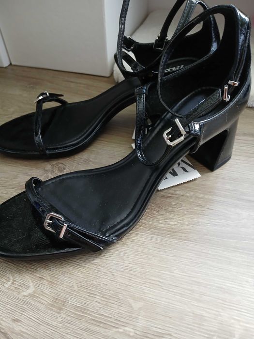 sandały Zara 38 czarne