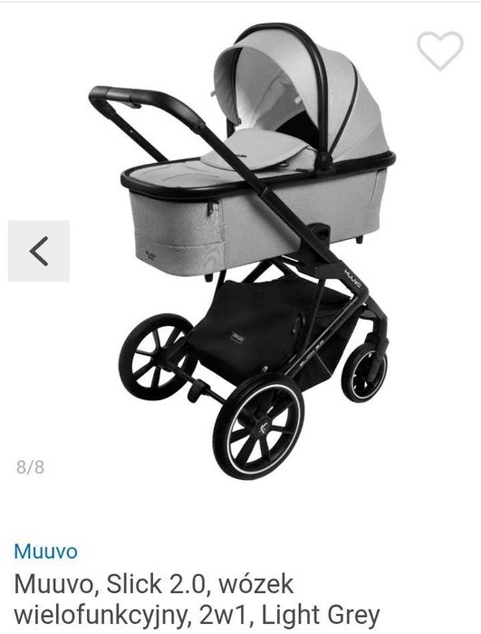 Wózek Muuvo Quick 2.0 gondola+spacerówka