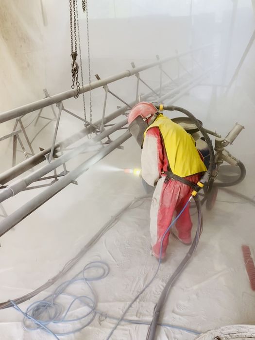 Порошкове фарбування дисків для фур та грузовиків Піскоструй Порошкове