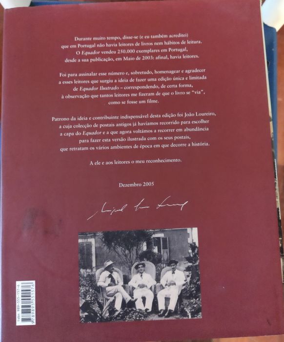 Equador de Miguel Sousa Tavares - edição limitada