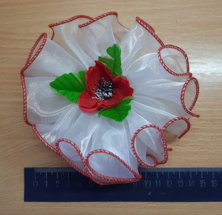 НОВІ Резинка бантик з маком