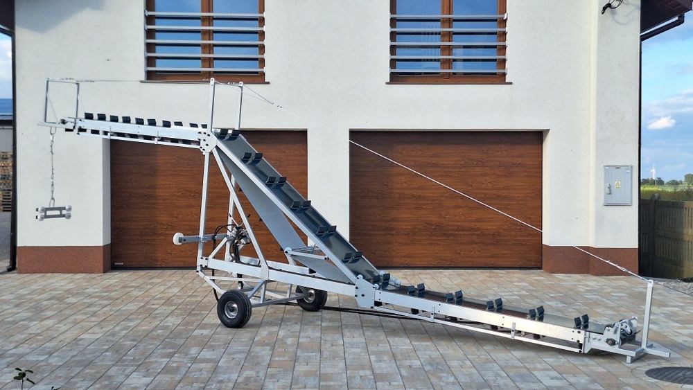 Podajnik, taśmociąg do zbioru kapusty, warzyw