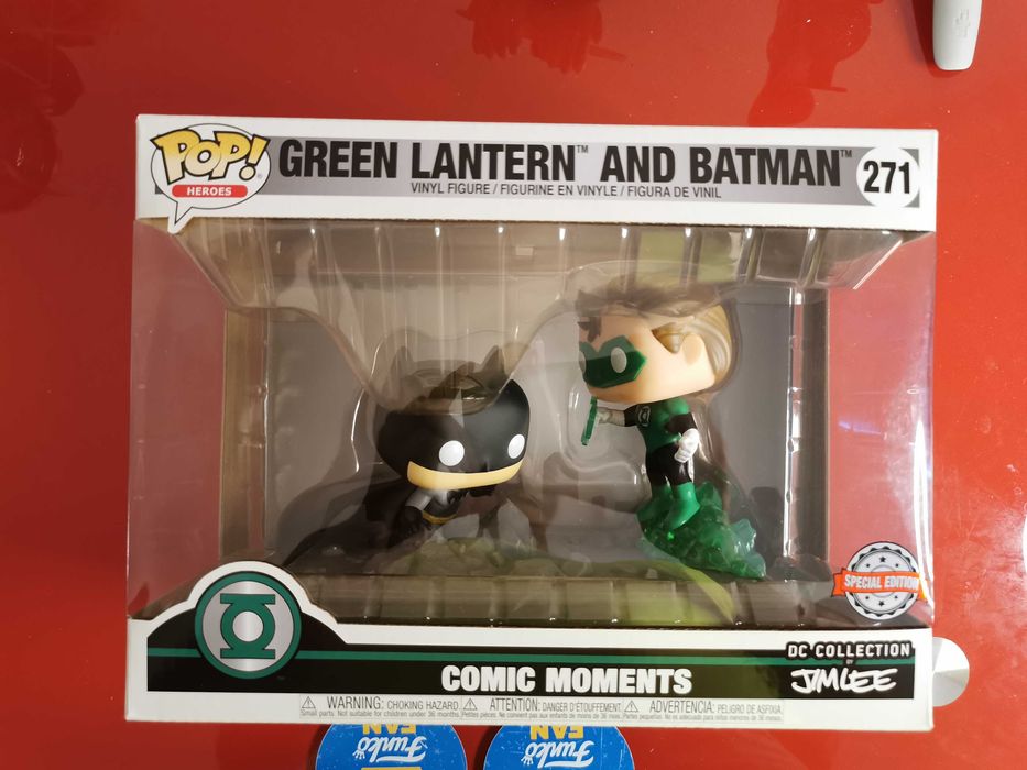 Funko Pop Green Lantern and Batman Comic Moments