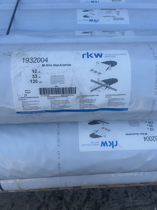 Folia pryzmowa M-SILO RKW Hyplast belgijska 12x33 czarno-biała