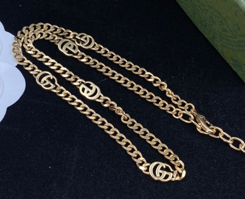 Złoty naszyjnik, pozłacany