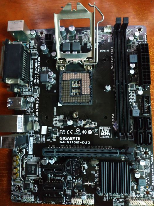 материнка  Gigabyte H110M-DS2 сокет 1151