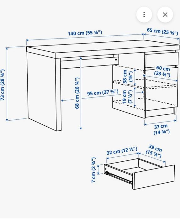 Secretária branca  IKEA