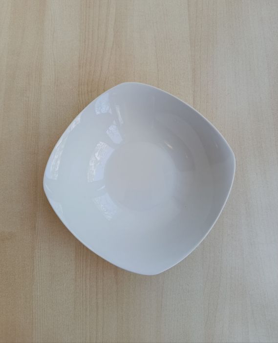 Taça Branca Quadrada para Sopa, Cereais ou Salada | White Square Bowl