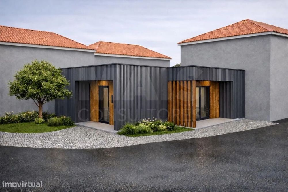 Moradia T2 contemporânea.