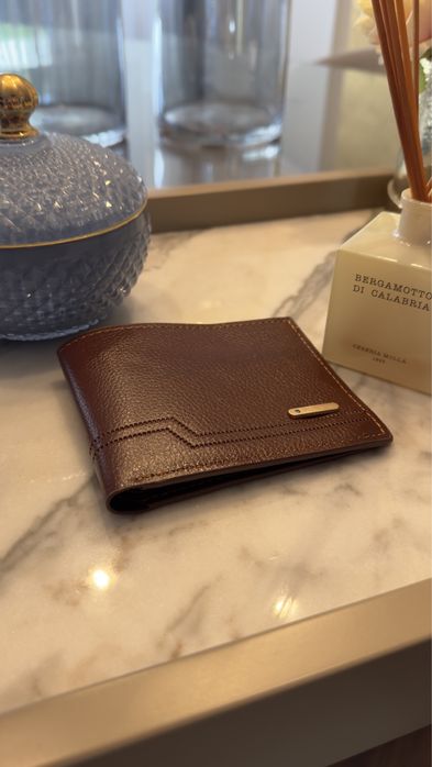 Carteira de couro personalizavel