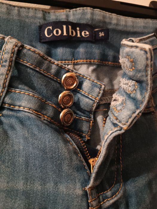 Calças de ganga cintura descida