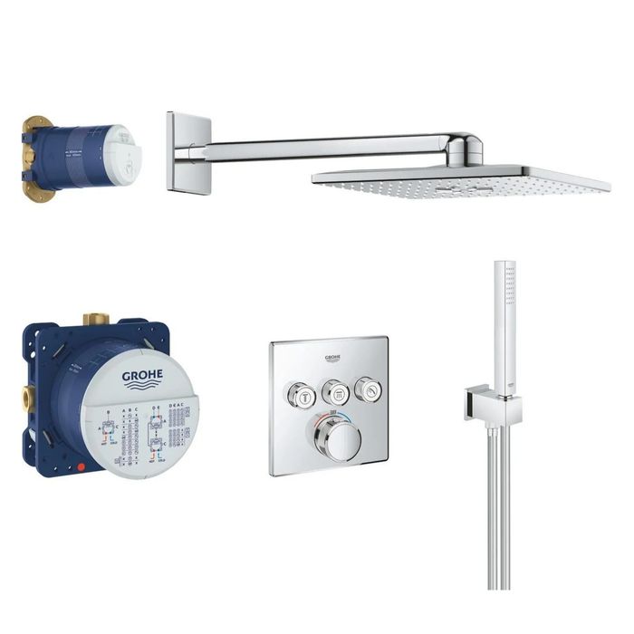 GROHE zestaw podtynkowy z termostatem i deszczownicą 310 mm