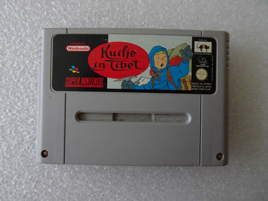 Jogo Super Nintendo (SNES) kuifje In Tibet Tintin au Tibet Tintim
