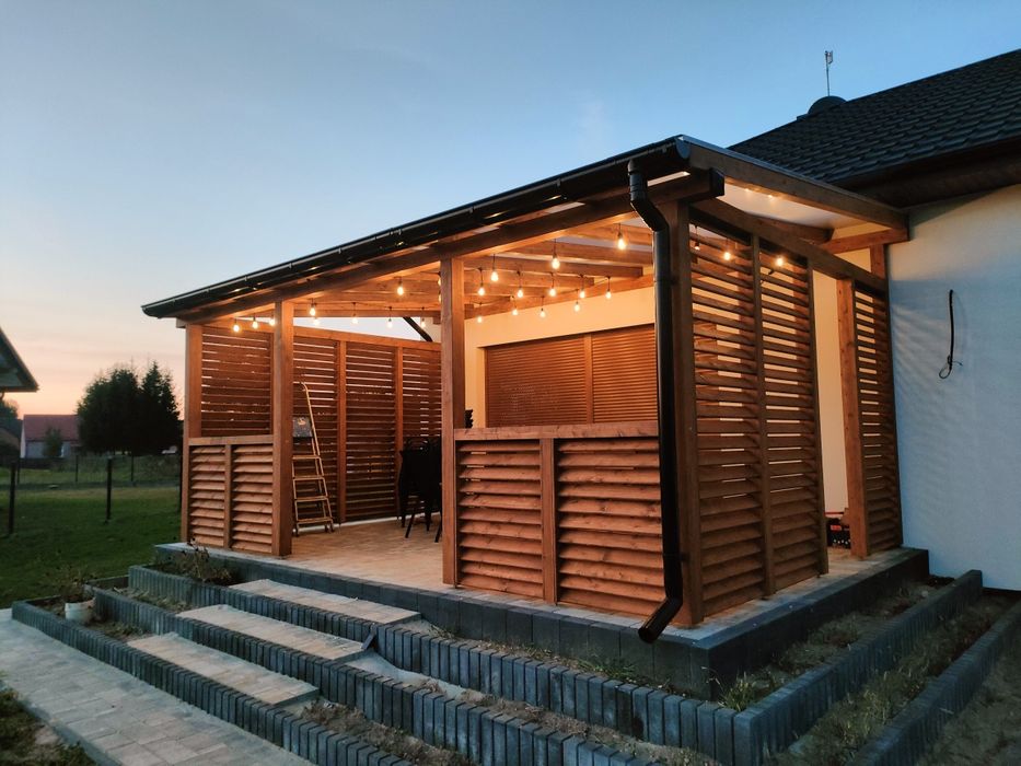 Zadaszenie tarasu - Pergola ogrodowa - Altana ogrodowa - Konstrukcje d