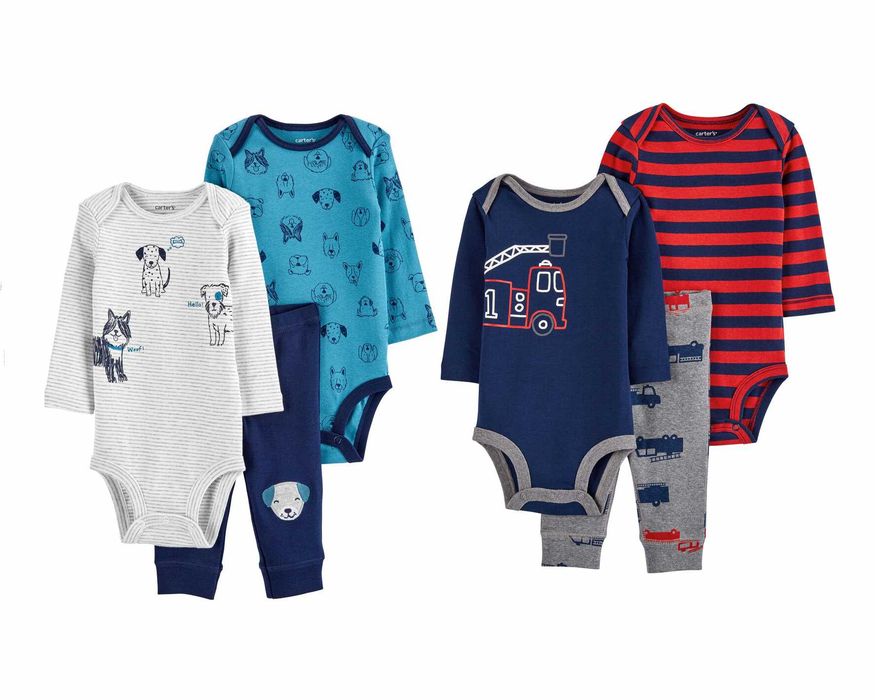 Подарунковий комплект Carters картерс Веселі попки боді трійка 9 - 24 міс. 74 80 86 92