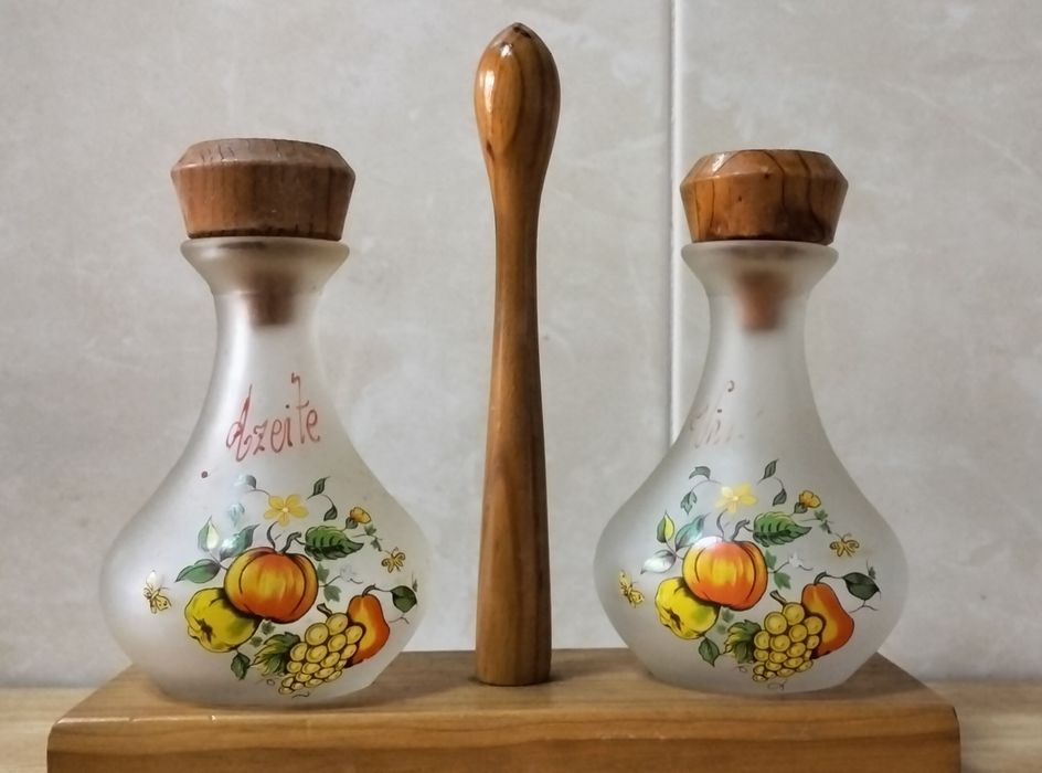 Galheteiro antigo - acessórios de cozinha antigos