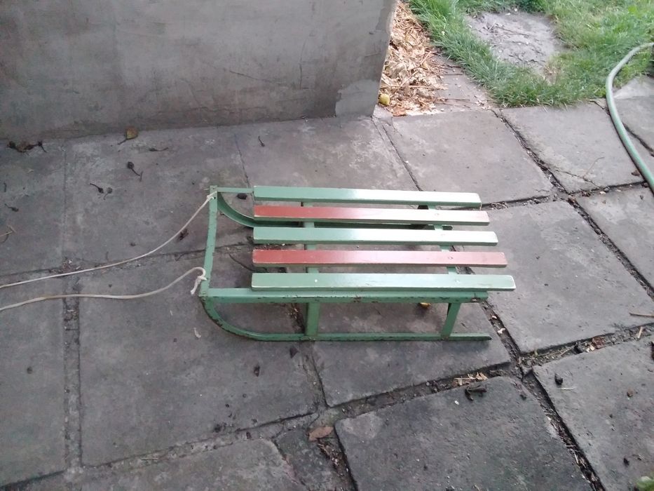 Санки металл, дерево