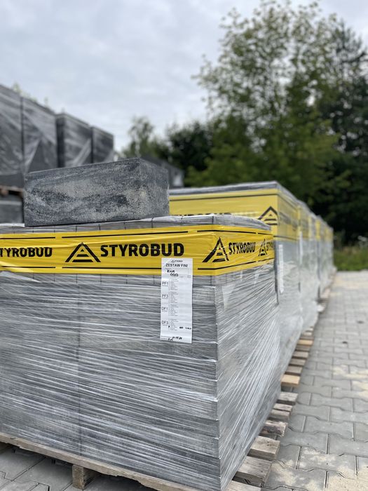 WYPRZEDAŻ !  Pustak na ogrodzenie Stalowo- Biały 50x20x20