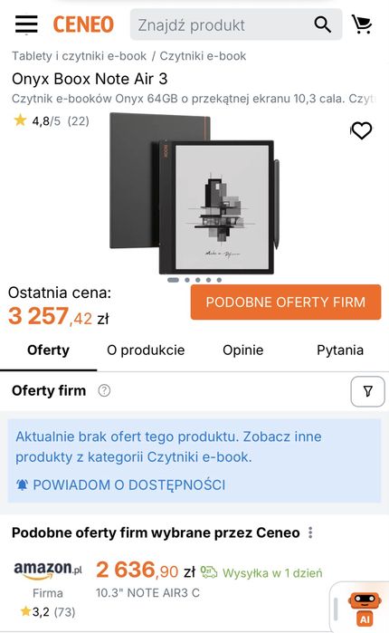 Onyx Boox Note Air 3
