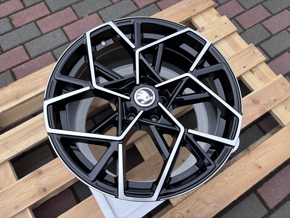 NOWE Piękne felgi GMP CARTESIO 8Jx19” ET35 5x112 Black Diamond VW Passat Arteon Tiguan Tayron Skoda Octavia Superb Kodiaq Cupra Audi Mercedes BMW