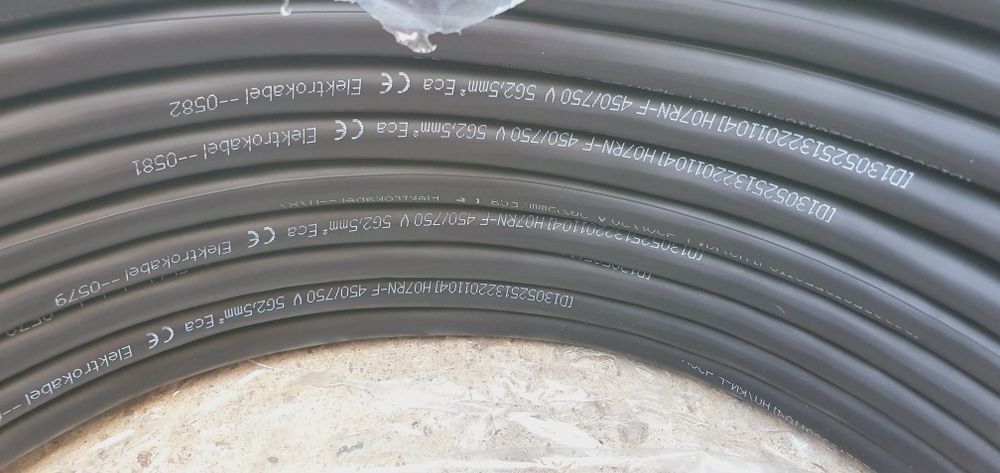 Przewód siłowy przemysłowy H07RN-F 5x2.5mm² wtyczki 32A kabel siłowy