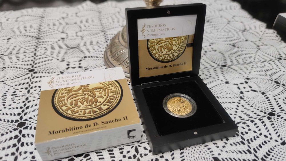 Moeda em ouro Morabitino de D. Sancho II