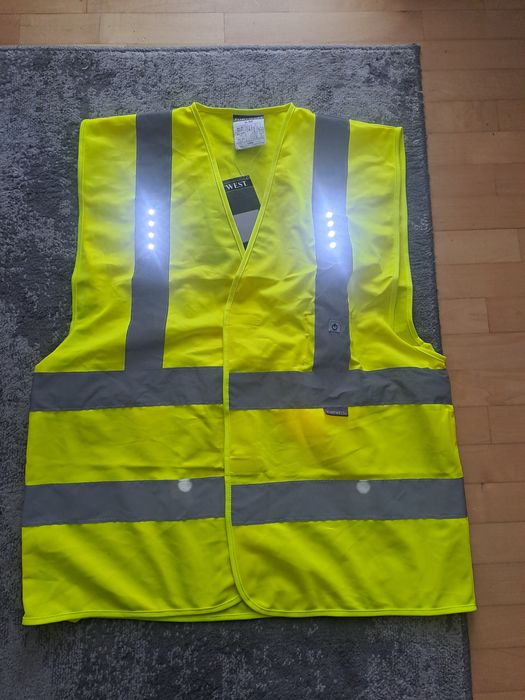 Kamizelka ostrzegawcza z podświetleniem led