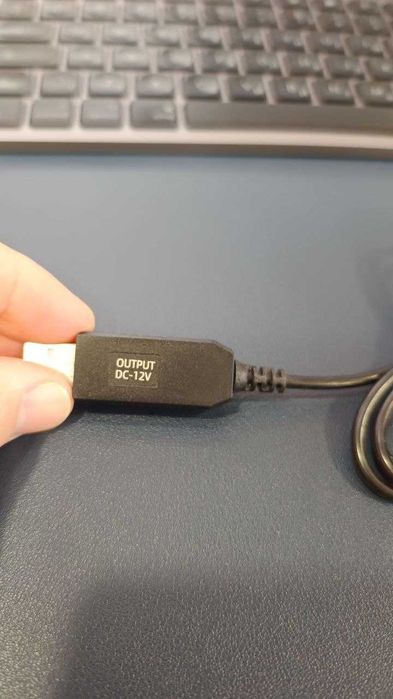 Кабель для роутера від повербанка USB 5V на 12V