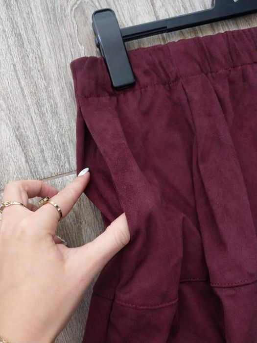 R.XL bordowa spódnica hit sezonu
