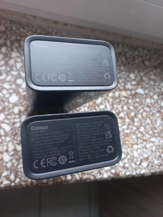 2 Powerbanki Baseus 65W 30000mAh