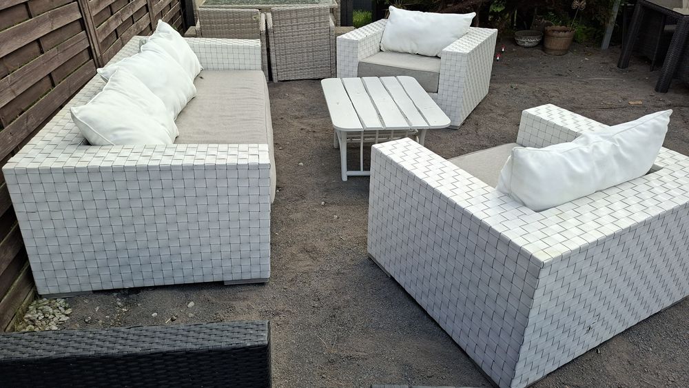 Zestaw ogrodowy rattanowy ratan balkon altanka ogród taras