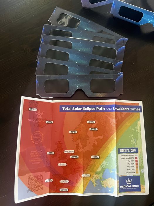Óculos para Eclipse Solar | Certificados ISO e CE