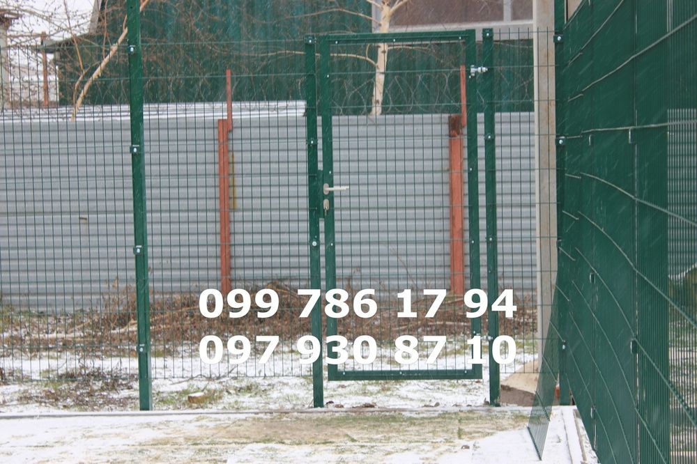 Забор з Сітки 3D , Зелений заборр, 3Д огорожа.