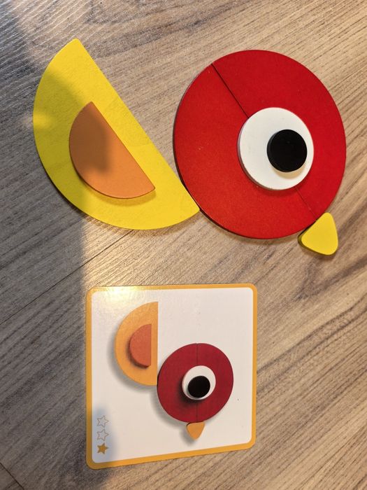 Drewniana układanka Montessori. Ze Geoanimo Blocks