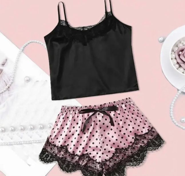 Piżama koronkowa dwuczęsciowa