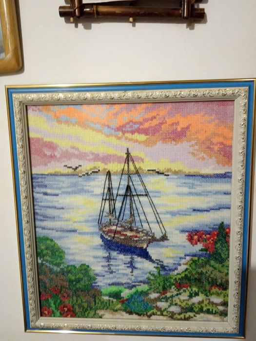 Картина вышитая 