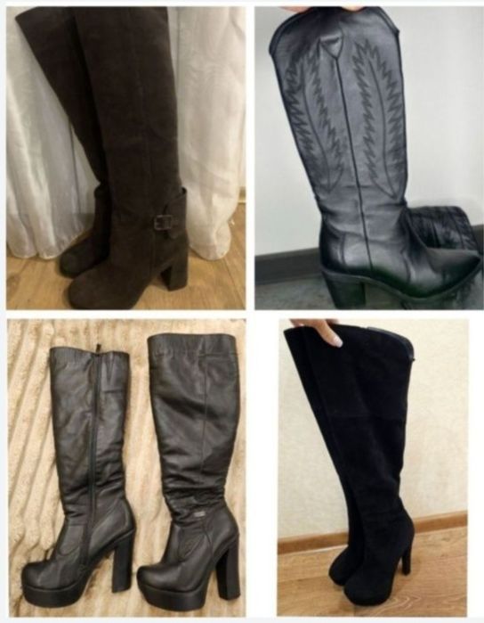 A.nushina сапоги казаки чоботи труби полусапожки