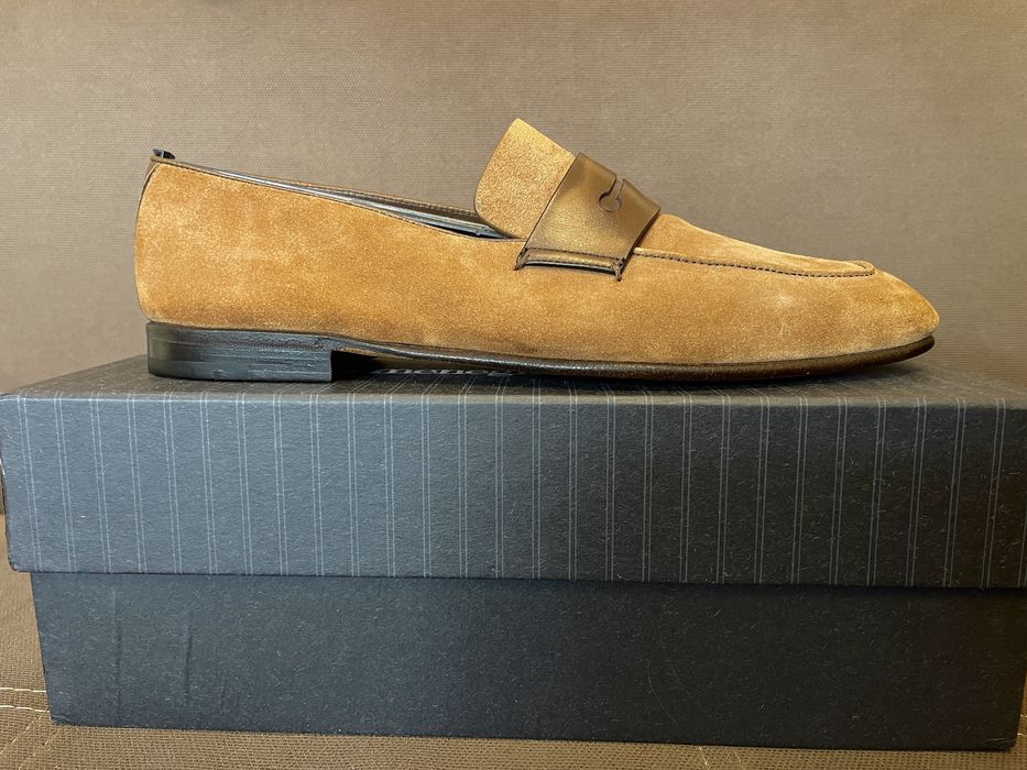 Ermenegildo Zegna лофери 45 - 45.5 оригінал Італія замшеві туфлі