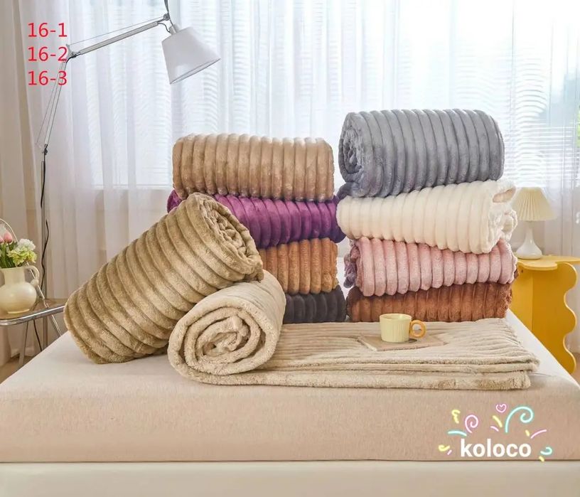 Плед-покривало шарпей 4 см. Mallory Home та Koloco.