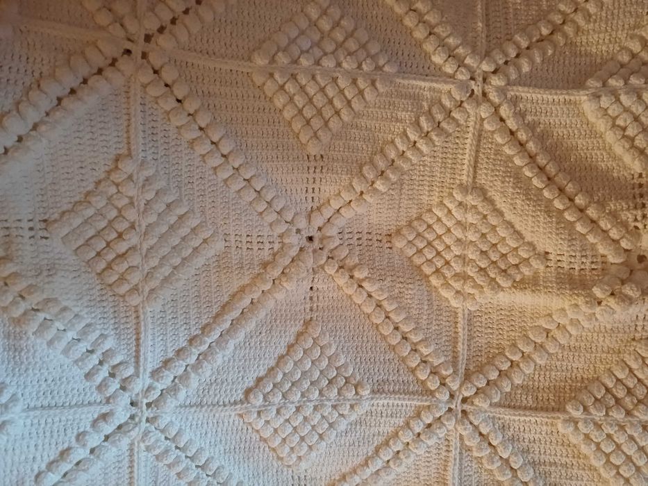 Colcha de renda feita à mão 2,2 x 2,25