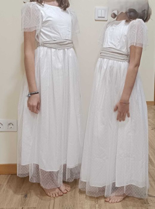 DOIS vestidos cerimónia menina 9 e 11anos. Ofereço sapatos